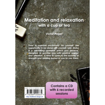 Meditation and relaxation with a cup of tea