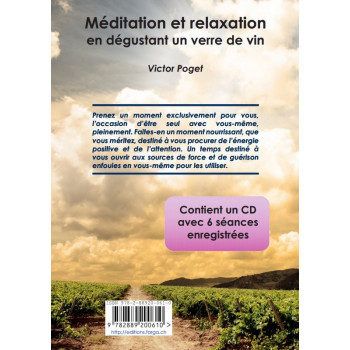 Méditation et relaxation en dégustant un verre de vin